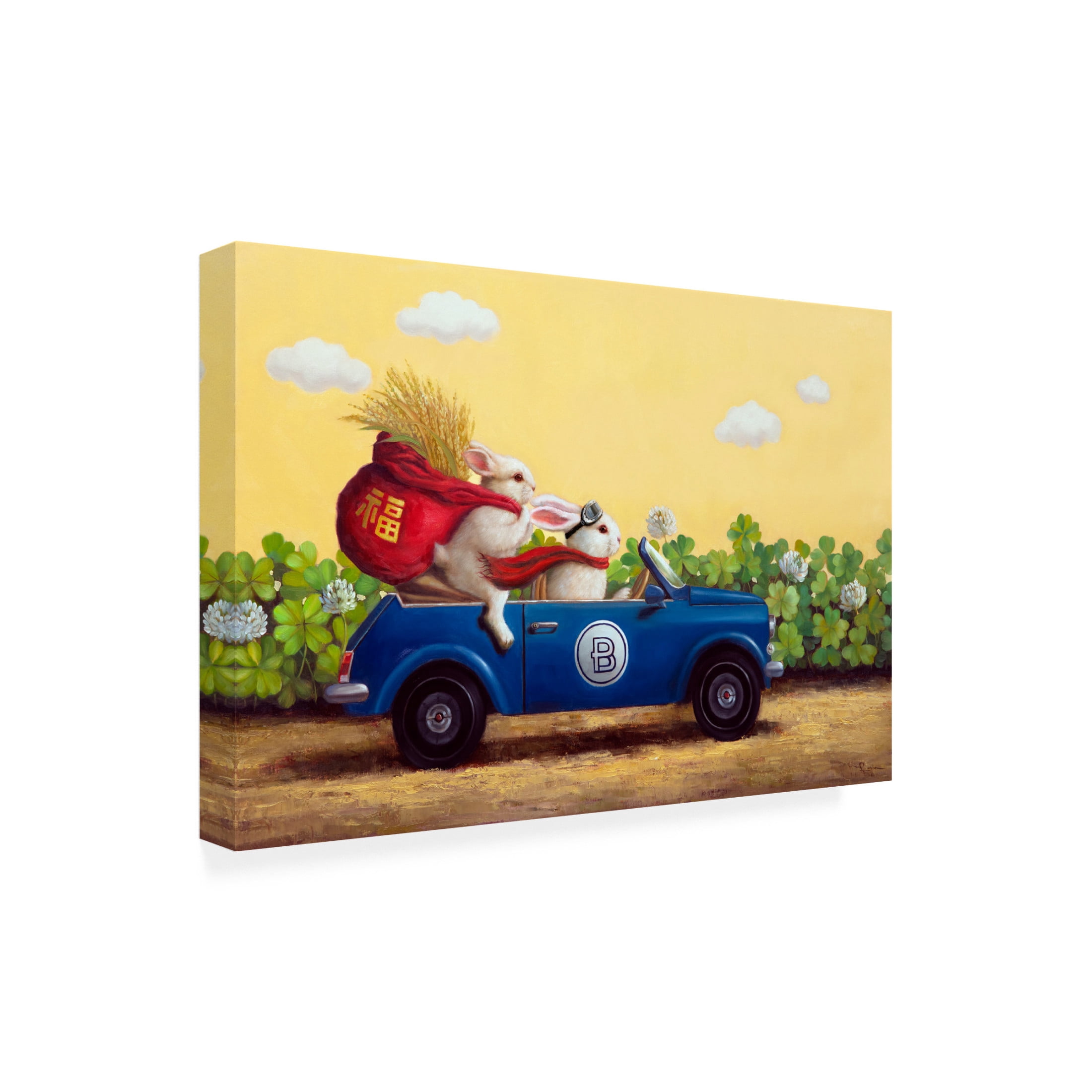 Canvas Wall Art - Lucia Heffernan 'Family Drive' Wall Art for Living Room, Bedroom, or Office Décor by Trademark Fine Art - 47 x 30 Inches