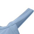 thumbnail image 4 of Women Shoulder Exposing Back Design Cami Top, Padded Thickened Spaghetti Strap Sleeveless Tank Top Blue-AA XL(XL), 4 of 9