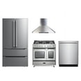 VERONA VPFSGG365DSS Stainless Steel 36 Gas Double Oven Range Prestige Series