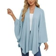 thumbnail image 3 of Autumn Women's Elegant Shawl Wraps Soft Open Front Poncho Sweater, Shawl Wraps for Women, Elegant Shawls and Wrapss, 3 of 7