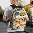 thumbnail image 6 of Honeii construction road work landscape Print School Backpack,Casual Lightweight Travel Rucksack Daypack,Backpacks for College High, 6 of 6
