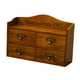 thumbnail image 2 of Organizador de cajones de madera, caja de almacenamiento, contenedor de organización de escritorio, caja de mesa o Marrón, 2 of 9