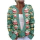 thumbnail image 1 of Cárdigan de mujer, cárdigan de manga larga, ahuecado, color sólido, chaqueta informal, parte superior de poliéster para mujer, 1 of 4