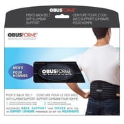 ObusForme Men’s Back Support Belt S/M – Black, Adjustable Lumbar Support for Posture Lifting