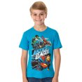 thumbnail image 3 of DC Comics Boys' Justice League Heroes Action Scene Superhero T-Shirt, 3 of 5