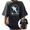 1-Black, variant on Back Marine Creature Spotted Whale Shark Circular Scripture Christian Verse Women Vintage Washed T-Shirt Short Sleeve Loose Tops