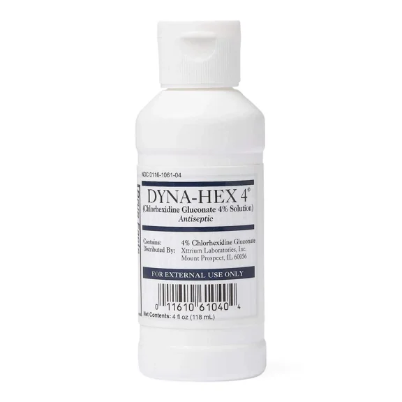Dyna-Hex 4% Chlorhexidine Gluconate Surgical Scrub 4oz