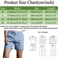 thumbnail image 3 of WILLBEST Mens Shorts Sport 7 Inch Male Summer Shorts Solid Color Cotton Tie Suit Cool Breathable Four Quarter Pants, 3 of 5