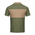 thumbnail image 3 of WAVSUF Lapel Polos Men Soft Pique polo Shirt Button T-Shirt Green Size 3XL, 3 of 4