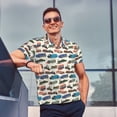 thumbnail image 4 of Balery Train Camisa Polo de Hombre con Estampado, de Manga Corta y Tejido Medio, Camisa Tipo Golf Polo-Large, 4 of 6
