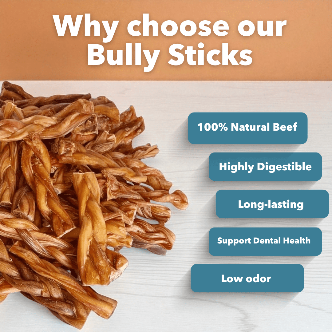 6" Braided Standard Bully Sticks