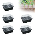 thumbnail image 2 of Inicio De Plántulas, Bandeja De Plántulas Para Jardín, Balcón, Vivero, Placa De Soporte Para Cultivo De Plantas De 12 Agujeros Advancent HA040507-02, 2 of 5