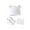 B White, variant on Newborn Hats Mittens Set Toddler Girls Boys Cotton Nursery Hospital Beanie No Scratch Gloves Unisex Baby Infant Caps