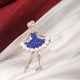 thumbnail image 4 of Broches de bailarina de ballet, broche de bailarina de oro de moda, ramillete de bailarina para azul, 4 of 9