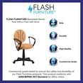thumbnail image 3 of Scranton & Co Vinyl Basketball Task Office Chair in Orange/Black, 3 of 8