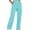 Light Blue, variant on hoksml Women's Fleece-Lined Cargo Joggers Solid Color Elastic Waist Sweatpants with Multiple Pockets, Loose Fit Winter Warm Lounge Pants