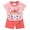 B, variant on Infant Girls Outfit Ant Short Sleeve Unique Everyday Lovely Summer for Girls Soft Breathable Shorts Set