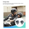 thumbnail image 4 of Advancent Casco de motocicleta Universal Vintage para mujer y hombre, cascos de media cara para Scooter, protección para la cabeza, accesorios Ciclismo Negro mate L, 4 of 6