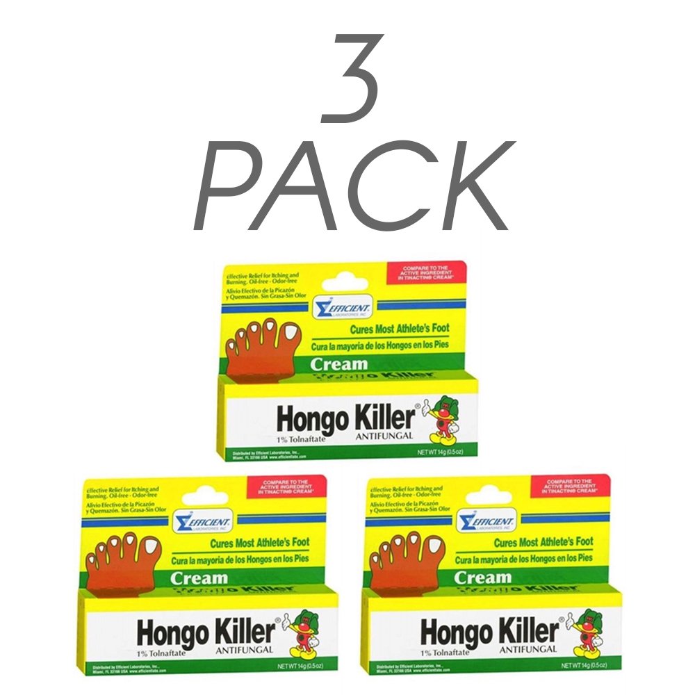 Hongo Killer Antifungal Foot Cream. Athlete's Foot and Skin Fungus