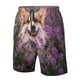 thumbnail image 4 of Balery Dog in Lavender Flowers Traje de Baño Estilo Hawaiano para Hombre, Shorts de Secado Rápido con Bolsillos-Large, 4 of 6