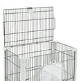thumbnail image 3 of Alden Design 2 Level Rolling Wheel Rabbit Cage Small Animal Cage Habitat Platform and Ramp Indoor, 3 of 6