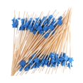 thumbnail image 2 of Palillos desechables de bambú para cócteles, fiestas, barbacoas, 100 unidades Azul, 2 of 9