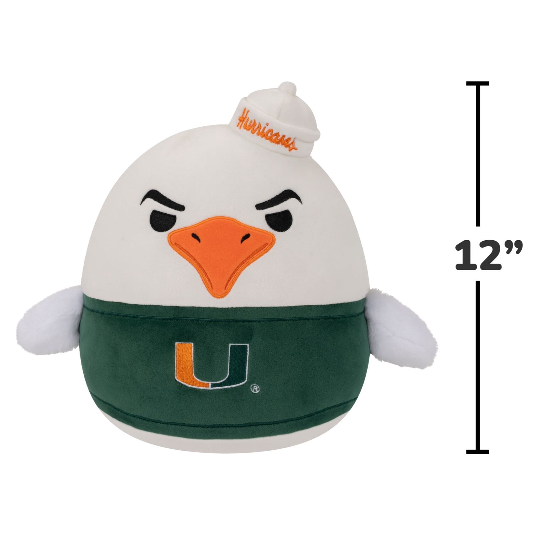 Squishmallows Original University of Miami 12-inch Sebastian the Ibis Plush - Child's Ultra Soft Plush Toy