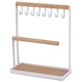 thumbnail image 1 of Coofit Jewelry Hanger Multi-purpose Wooden Jewelry Display Holder Desk Storage Rack, 1 of 9