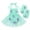 Aqua Blue, variant on IBTOM CASTLE Newborn Infant Baby Girls Elk Christmas Costume Heart Faux Fur Tulle Tutu Romper Dress with Socks Fancy Dress up Carnival Party Outfit 0-6 Months Green - Halter & Hat