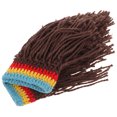 thumbnail image 4 of KAKOWELY Gorro de peluca extraño, cálido y de punto para invierno, divertido gorro de fiesta para hombre y mujer., 4 of 4