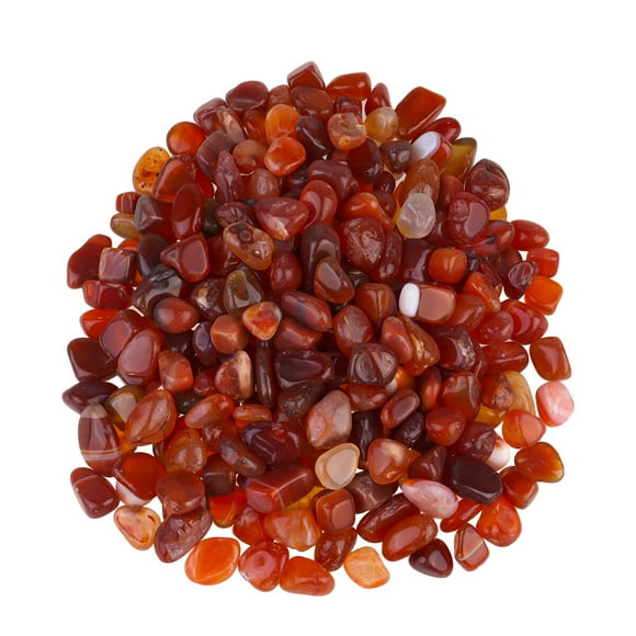 KAKOWELY 1 Pack of 500g Aquarium Decorative Stones Fish Tank Bottom Landscape Layout Stone Ornaments (Red Pebbles),0.39"X0.39"X0.2"