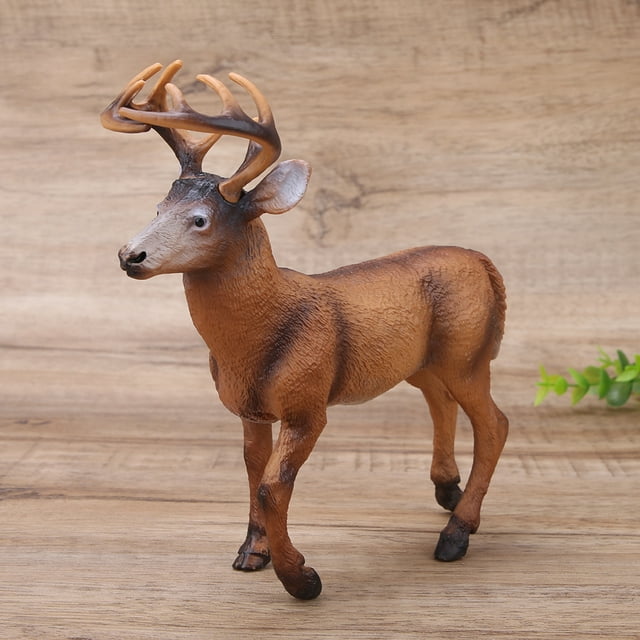 Modelo de ciervo, modelo de animal de plástico de alta simulación, modelo de animal de plástico, modelo de animal para niños, alta capacidad