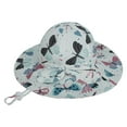 thumbnail image 2 of Toddler Kids Baby Girl Breathable Sun Hat Cotton Foldable 50+ SPF Protective, 2 of 8