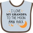 thumbnail image 3 of Inktastic I Love My Grandpa to the Moon and Back Boys or Girls Baby Bib, 3 of 4