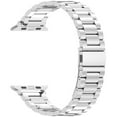 thumbnail image 2 of Dwitch Compatible with Apple Watch Band 49mm 45mm 44mm 42mm 41mm 40mm 38mm, Business Metal Watchband fits for iWatch Band Series 10, Ultra 2, SE, Ultra Series 9 8 7 6 5 4 3 2 1 Men & Women,Silver, 2 of 7