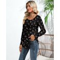 thumbnail image 6 of FUNING Women's Puff Long Sleeve Tunic Tops Pleated Crew Neck Blouses Dressy Casual Loose Fit Winter and Spring Shirts, 6 of 6