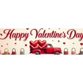 thumbnail image 4 of Valentine's Day Backdrop Romantic Roses Happy Valentine's Party Banner Love Decorations Photography Props Event Background, 4 of 4