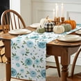 thumbnail image 3 of Farmhouse Flower Cotton Linen Table Runner, Washable Table Runners for Kitchen, Dining Room, Holiday, Home Party Table Decor, 13x48 Inches, 3 of 9