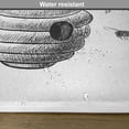 thumbnail image 6 of Ambesonne Nature Place Mats Set of 4, Hand Drawn Honeycomb, Standard Size, Charcoal Grey White, 6 of 6