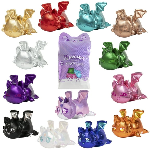 Aphmau MeeMeows 11” Classic Mystery Plush Toy, Dragon, YouTube Gaming Channel, Plush Mystery Box, Blind Box, 1 of 8 Possible Dragon MeeMeows, Official Merch