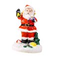 thumbnail image 4 of KLKCMS Santa Claus Statue Desktop Ornament Centerpiece Friend Gift Xmas Sculpture Resin With Gift Box, 4 of 9