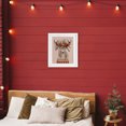 thumbnail image 2 of Stupell Industries Festive Berries Reindeer White Framed Print Under Glass design by Mia Charro, 21 x 17, 2 of 10