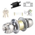 thumbnail image 3 of Stainless Steel Short Tongue Ball Door Lock for Bedroom Bathroom, 3 of 4