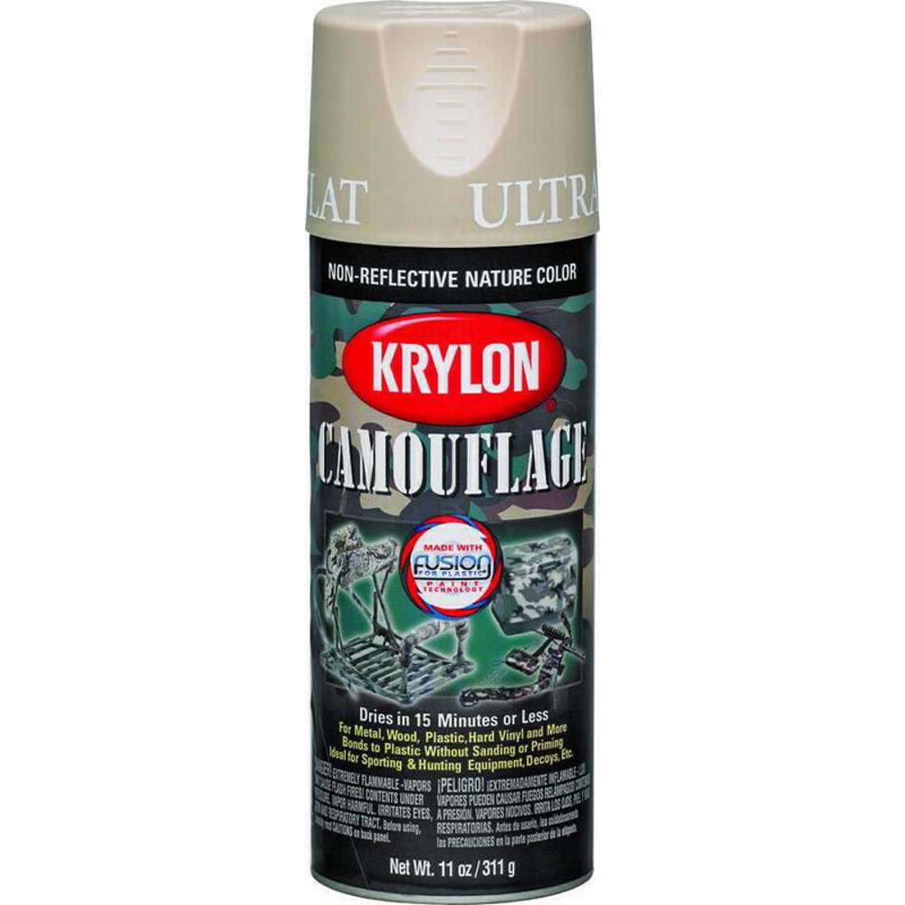 New Krylon 4295 Sand Flat Camo Spray Paint 11 Ounce,1 Each Walmart