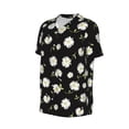 thumbnail image 2 of Rocae Daisies Flowers for Breathable Men's Baseball T-Shirt Fashionable Casual Baseball Jersey, Moisture-wicking Sportswear, 2 of 9
