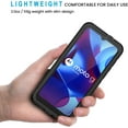 thumbnail image 4 of MYKOMI for Moto G Pure Waterproof Phone Case, IP68 Dustproof with Built-in Screen Protector, Rugged Full Body Shockproof Phone Cover for Motorola G Pure (2021), Black/Clear, 4 of 7