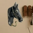 thumbnail image 6 of TISHITA Horse Head Single Wall Hook Home Storage Hook Modern Art Horse Decorative Wall Hook for Towels Living Room Bathroom keys Bags C, 6 of 8