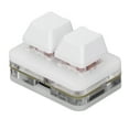 2 Keys Red Switch Keyboard Mini USB Mechanical Keypad for Rhythm Games