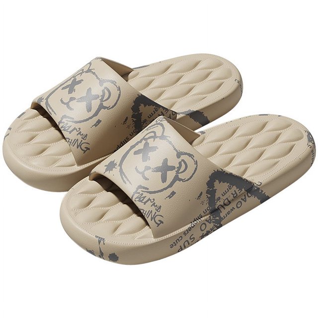 Men's Trendy Slip On Slides With Assorted Colors, Casual Walking Slippers For Home And Outdoor Use