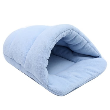 Thick Fleece Warm Dog Cat Tent Cave Nest Bed Slipper Shape Pet Sleeping Bag